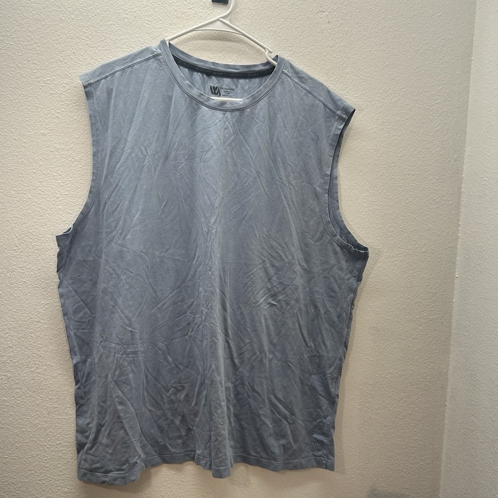 Mack Weldon Mens Sleeveless Tank Top Blue Size XXL Gym Performance‎